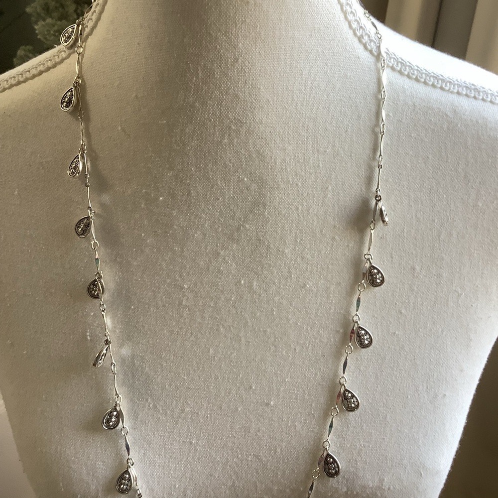 Three Trifari Silvertone Necklaces - Picture 7 of 14